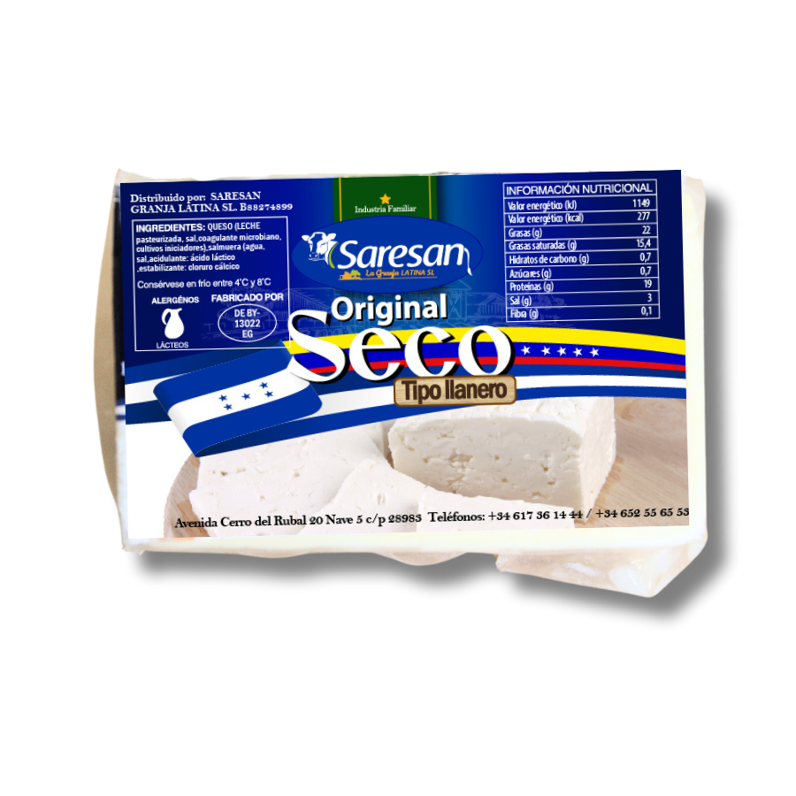 Queso Seco tipo llanero Saresan