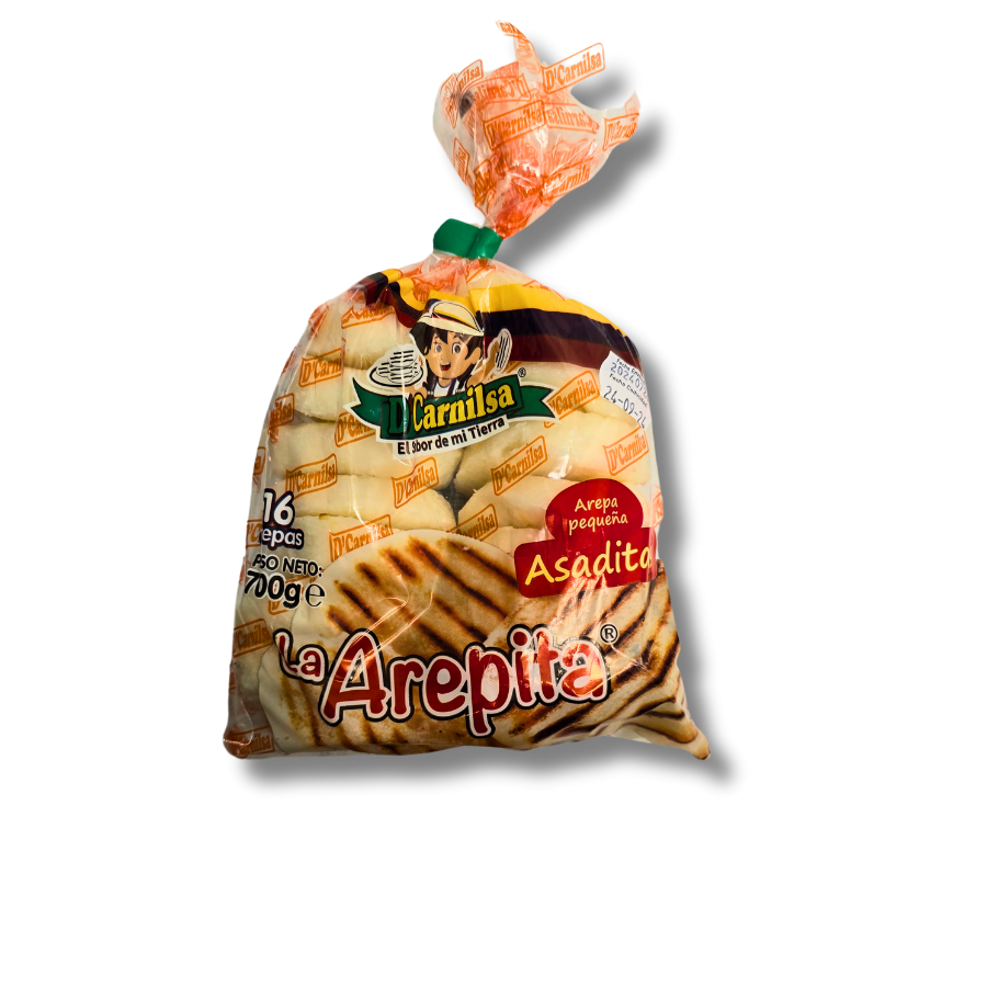 Arepa de Maíz Blanco con sal D’carnilsa - Saresan